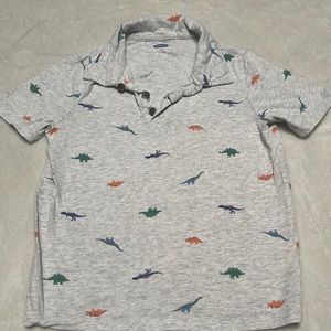 Short sleeve dinosaur polo